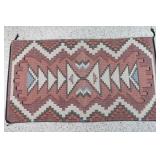 Navajo Rug with Geometric Design.