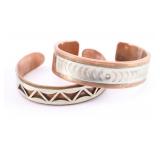 Lot of 2 Copper Cuffs.