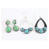 Lot of 2 Pair of Navajo Earrings.