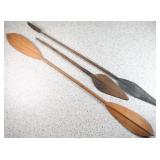 Lot of 3 Canoe Paddles