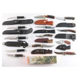 Large Lot of Hunting/Sporting Knives
