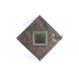 Antique Mirror & Coat Hook.