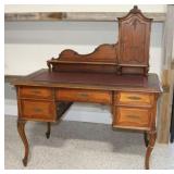 Antique Two-Piece Desk.