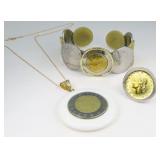 Fascinating 3 Piece Italian Coin Ensemble