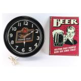 Miller Genuine Draft Beer Neon Clock.