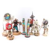 Lot of 8 Kachina Dolls.
