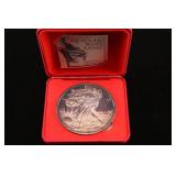 1 Pound U.S. Silver Walking Liberty Proof.