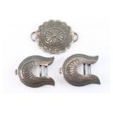 Collection of 3 Native Belt Buckles.
