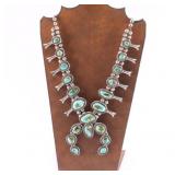 Beautiful Navajo Squash Blossom Necklace.