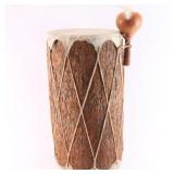 Indian Drum with Gourd Rattle.