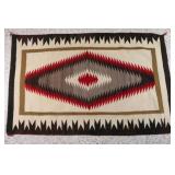 Navajo Rug w/Large Crystal Design.
