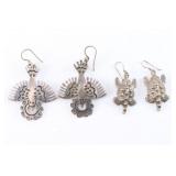 Lot of 2 Mexican Sterling Earrings.