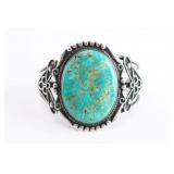 Large Navajo Turquoise Cuff.
