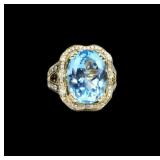 Spectacular ï¿½CARLO VIANAï¿½ Designer Blue Topaz