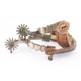 D. Bogt Silver Overlaid Spurs.