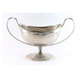 Large Silver Plated 'Loving Cup'.