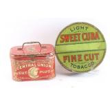 Lot of 2 Tin Pre-WWII Tobacco Cans.