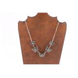 Navajo Green Turquoise Butterfly Necklace