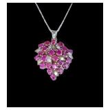 Marvelous Vintage Platinum Ruby and Diamond