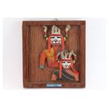 Supai Dancer & Maiden Carved Plaque.