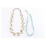 Lot of 2 Beaded Necklaces.