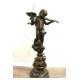 Large Colored Bronze by A. Moreau.