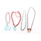 Lot of 4 Beaded Necklaces.