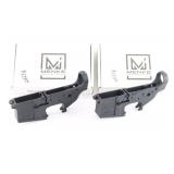 Lot of 2 Menke MR-15 Stripped Lower Receivers