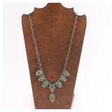Green Turquoise Y Necklace