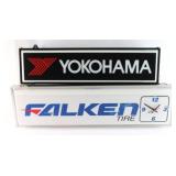 Falken and Yokohama Lighted Tire Signs