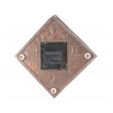 Antique Copper Mirror.