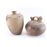 Lot of 2 South American Pots.