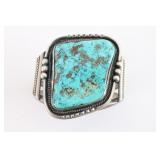 Large Navajo Turquoise Cuff.