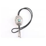 Kingman Turquoise Navajo Bolo