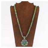 Navajo Green Turquoise Necklace