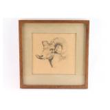 Original Drawing of Mountain Sheep Bust.