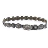 Sterling Silver Navajo Concho Belt.