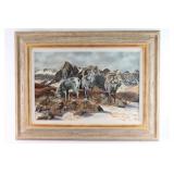 Original Oil Painting on Board.