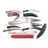 Collection of 7 Ethnic Knifes