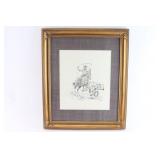 Original Pen & Ink Artwork by Joe Beeler.