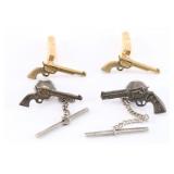 Vintage Colt Cuff Links & Tie Tacks.