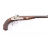 Finely Made Percussion Dueling/Target Pistol.