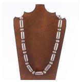 Sterling Beaded Necklace.