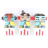 Lot of 3 Large Hopi Flat Kachinas.