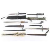 Lot of Military knives and Bayonets