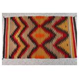 Navajo Rug w/Chevron & Crystal Design.