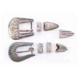 Lot of 2 Buckles & Keepers.