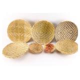 Lot of 6 Hopi Baskets.