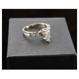 Sparkling Ladies Pear Shaped Wedding Set