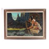 Original Oil Painting on Board.